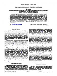 Electromagnetic enhancement of turbulent heat ... - Semantic Scholar