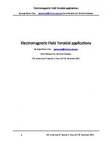 Electromagnetic Field Toroidal applications - LIMA