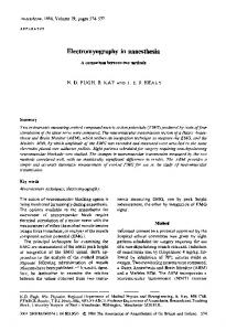 Electromyography in anaesthesia A comparison ... - Wiley Online Library