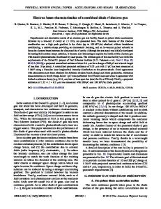 Electron beam characterization of a combined diode rf electron gun