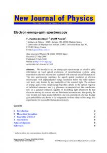 Electron energy-gain spectroscopy