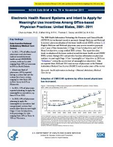 Electronic Health Record Systems and Intent to Apply for Meaningful ...