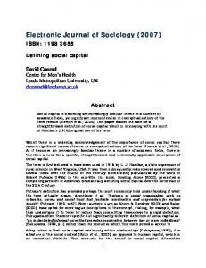 Electronic Journal of Sociology (2007)