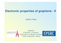 Electronic properties of graphene - II