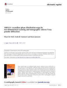 electronic reprint XRDUA - desy pubdb