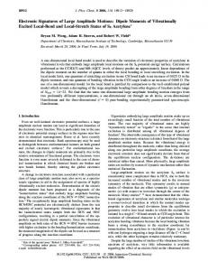 Electronic Signatures of Large Amplitude Motions: Dipole Moments of ...