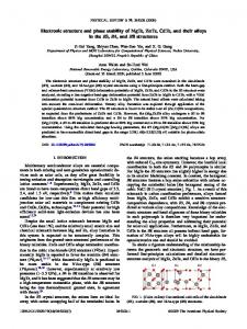 Electronic structure and phase stability of MgTe ... - University of Bath