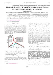 Electronic Transport in Multi-Terminal Graphene Devices with Various