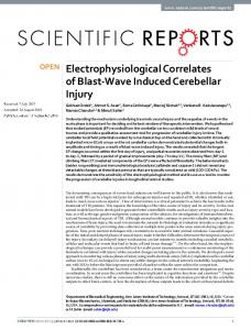 Electrophysiological Correlates of Blast-Wave