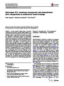 Electrospun PCL membranes incorporated with biosynthesized ... - Core