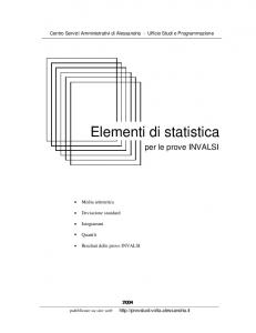 Elementi di statistica