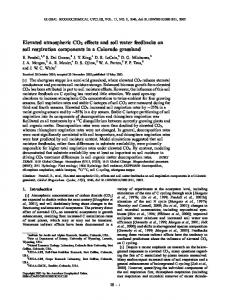 Elevated atmospheric CO2 effects and soil water ... - USDA ARS