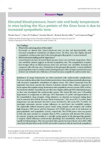 Elevated blood pressure, heart rate and body ... - Wiley Online Library