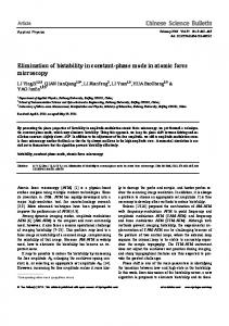 Elimination of bistability in constant-phase mode in ... - Springer Link