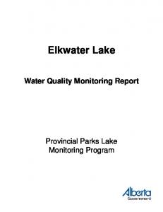 Elkwater Lake - Open Government Portal