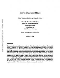 Elliptic Quantum Billiard