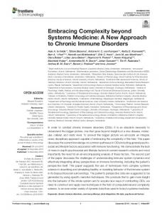 Embracing Complexity beyond Systems Medicine ... - Semantic Scholar