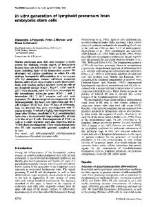 embryonic stem cells - NCBI