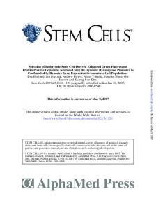 EMBRYONIC STEM CELLS