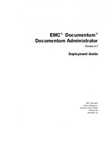 EMC Documentum Administrator Guide, Version 6.7