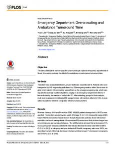 Emergency Department Overcrowding and