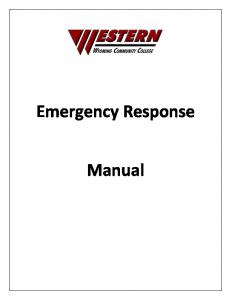 Emergency Response Manual