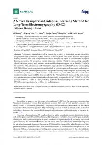 (EMG) Pattern Recognition - MDPI