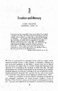 Emotion and Memory