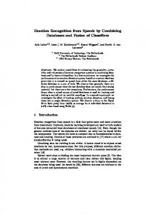 Emotion Recognition from Speech by Combining Databases and ...