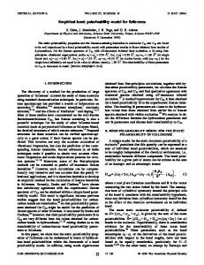 Empirical bond polarizability model for fullerenes - APS Link Manager