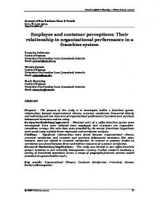 Employee and customer perceptions