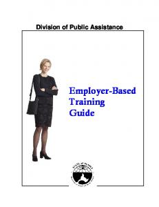 Employer-Based Training Guide