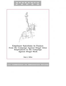 Employer Sanctions in France: From the Campaign Against Illegal