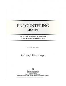 ENCOUNTERING - Baker Publishing Group