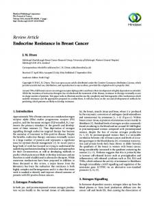 Endocrine Resistance in Breast Cancer