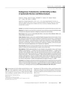 Endogenous Testosterone and Mortality in Men: A Systematic Review ...