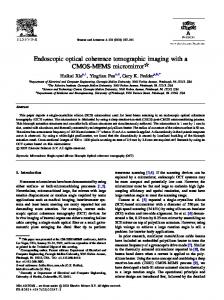 Endoscopic optical coherence tomographic imaging with a CMOS ...