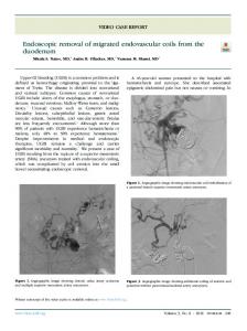 Endoscopic removal of migrated endovascular coils from ... - VideoGIE