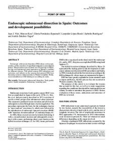 Endoscopic submucosal dissection in Spain - Semantic Scholar