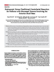 Endoscopic Versus Traditional Craniofacial