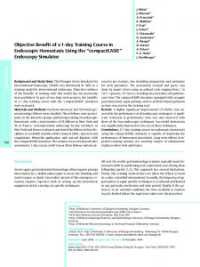 Endoscopy Simulator - Semantic Scholar