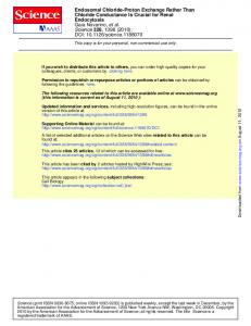 Endosomal Chloride-Proton Exchange Rather Than ...