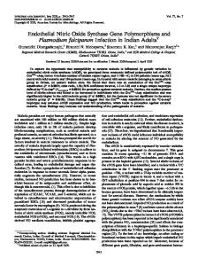 Endothelial Nitric Oxide Synthase Gene Polymorphisms and ...