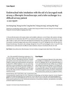 Endotracheal tube intubation with the aid of a ... - Semantic Scholar