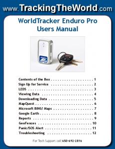 Enduro Pro User Manual