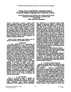 Energy Aware Consolidation Algorithm Based on K ... - IEEE Xplore