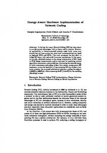 Energy-Aware Hardware Implementation of Network Coding