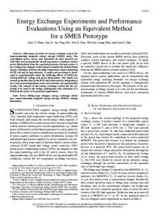 Energy Exchange Experiments and Performance ... - IEEE Xplore