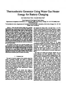 Energy for Battery Charging - Core