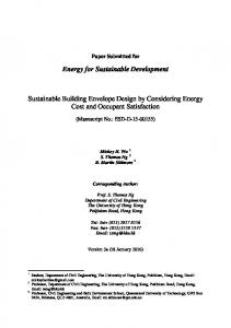 Energy for Sustainable Development Sustainable ...